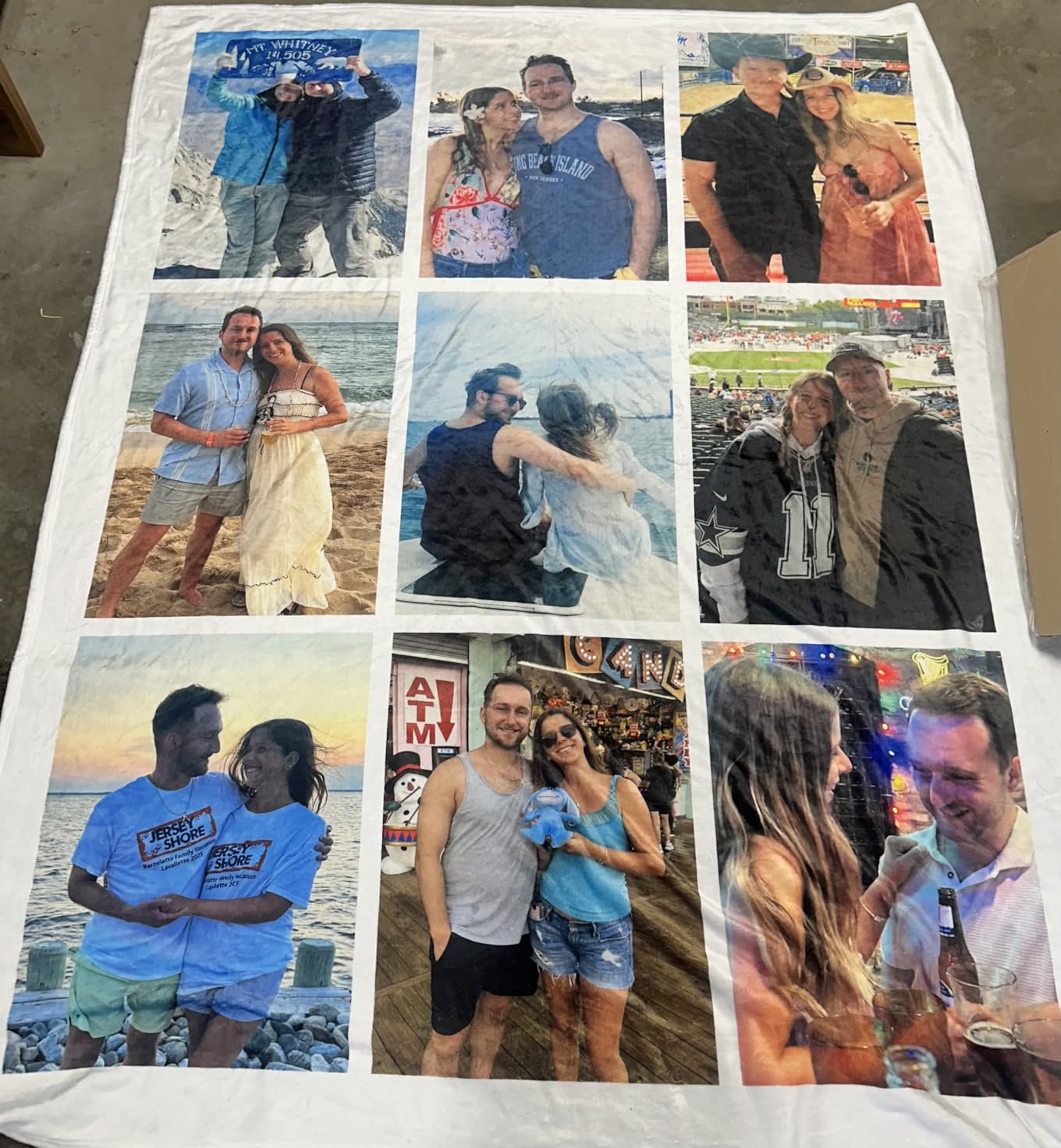 inkArts Custom Blanket with Photo, Personalized Blanket, Customized Photo Blankets, Customizable Picture Blankets, Anniversary Photo Gifts for Women Men Her Him Girlfriend Boyfriend Wife Husband customer photo 2