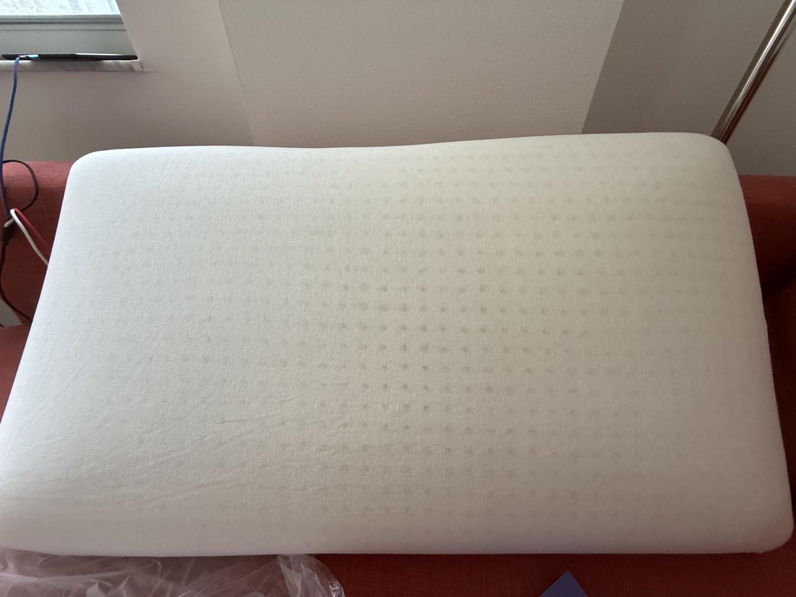 100% Natural Talalay Latex Pillow Sleeping Bed Pillows, Extra Soft Luxury Queen Pillow, Stomach, Neck, Removable Breathable Cotton Cover (Standard, Firm (5.5''H)) customer photo 1