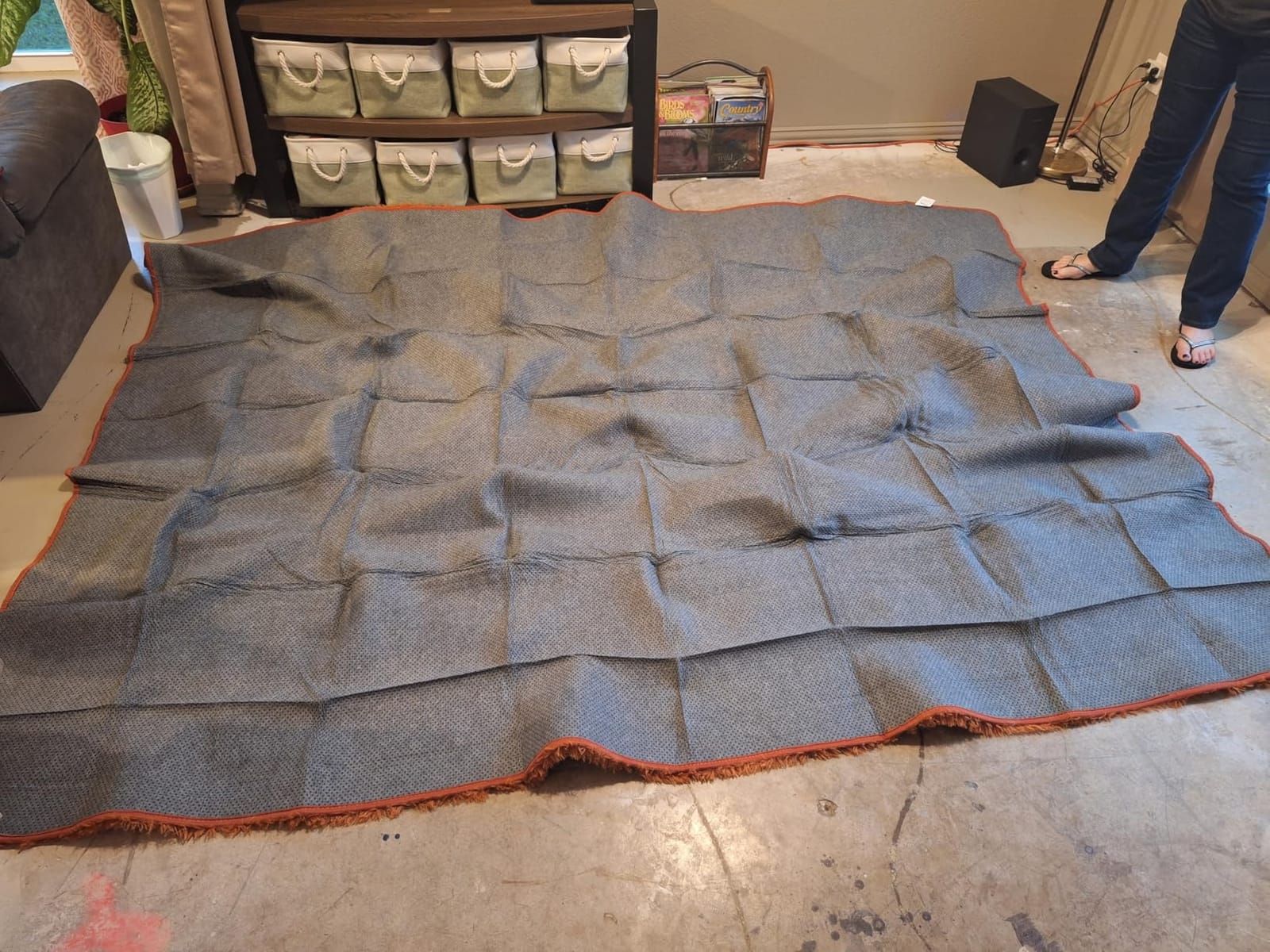 Amdrebio Burnt Orange Shag Plush Large Area Rug 6x9 for Living Room Bedroom customer photo 1