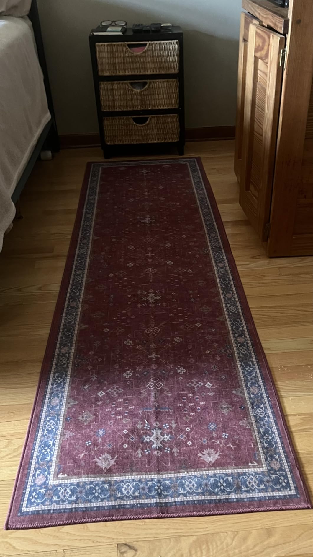 Hazo Haus Boho 8x10 Large Area Rugs for Living Room - Eclectic Dusky Blue Rug for Bedroom Under Bed, Dining Room Under Kitchen Table, Washable Soft Non Slip Unique Colorful Indoor Décor customer photo 1