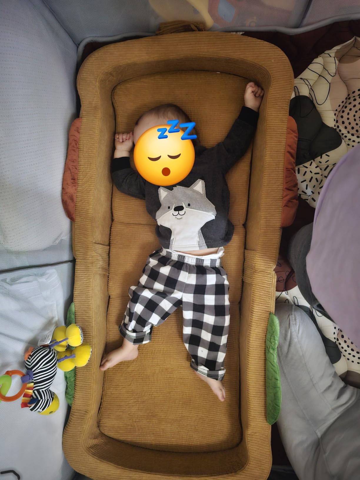 Toddler Travel Bed Sandwich Style - Portable Toddlers Floor Beds, Foldable Soft Foam Travel Bed for Baby and Kid, Washable Cover Toddler Cot with Safety Rail for Travel, Home/Travel Sleep customer photo 1