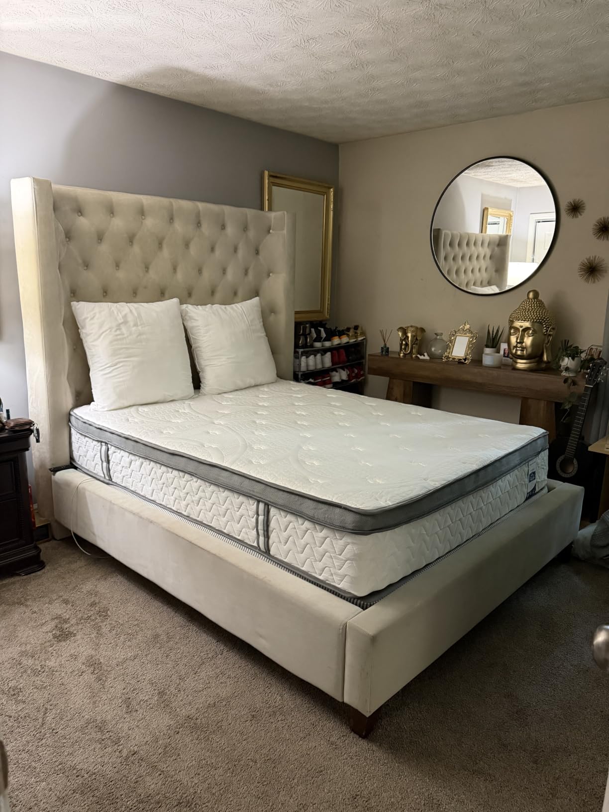 SLEEP100 Firm King Mattress 14 Inches - Luxury Cooling Hybrid Bed Mattress in a Box with Lumbar & Shoulder Support, Hotel Collection for Pain Relief - Fiberglass Free - 365 Night Trial customer photo 2