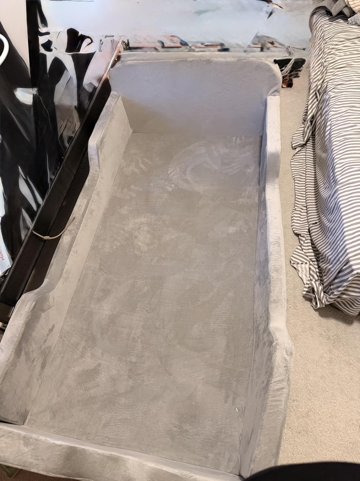 Toddler Floor Bed, No Assembly Needed - Super Soft Full Foam Kids Bed with Removable Washable Cover for Ages 3-5 (61.8