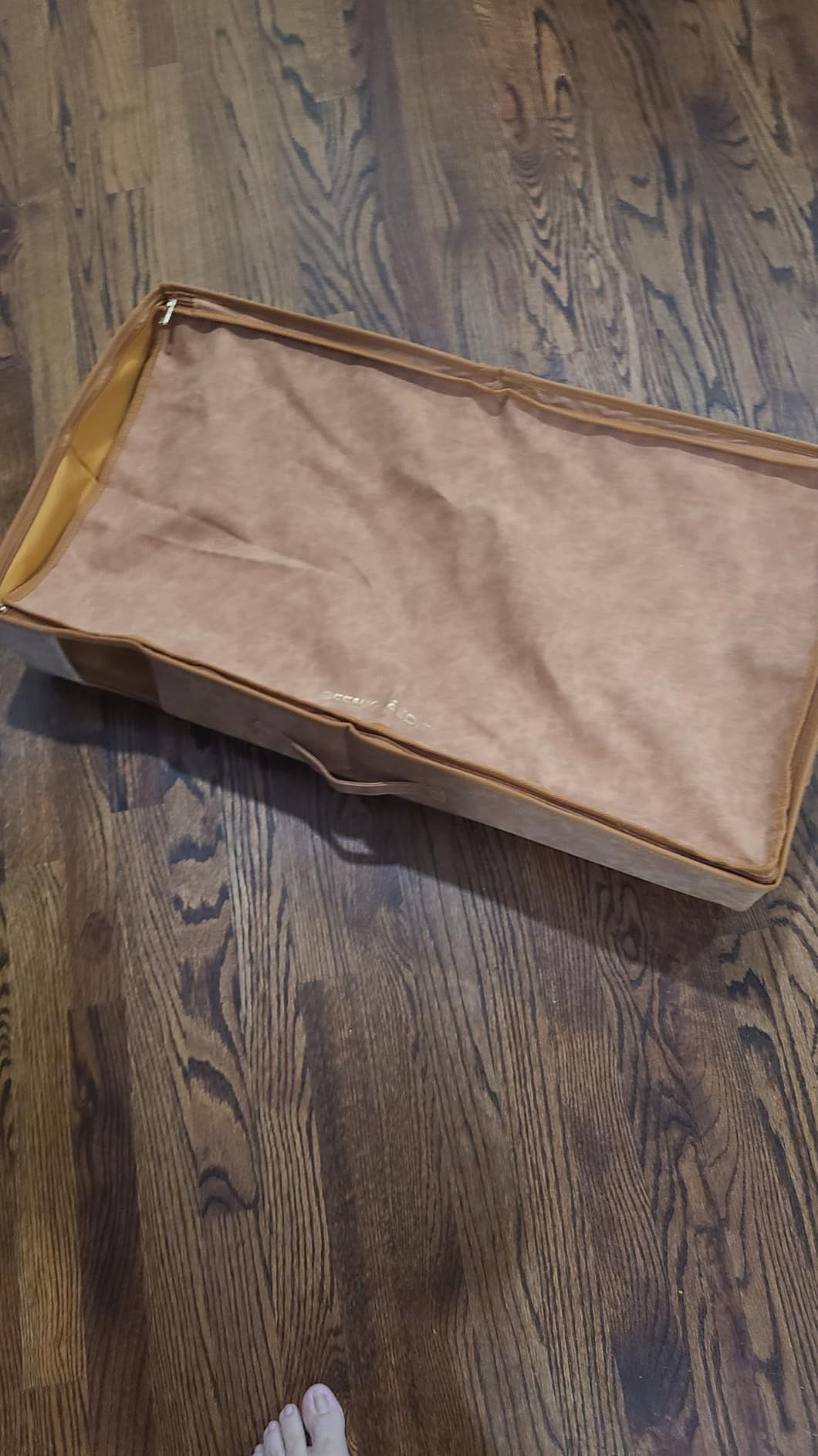 53L Under Bed Storage with Wheels | Premium Vegan Leather Rolling Organizer with Reinforced Metal Frame & Zippered Cover for Clothes, Shoes, Bedding & Seasonal Items | Built to last for Years customer photo 2