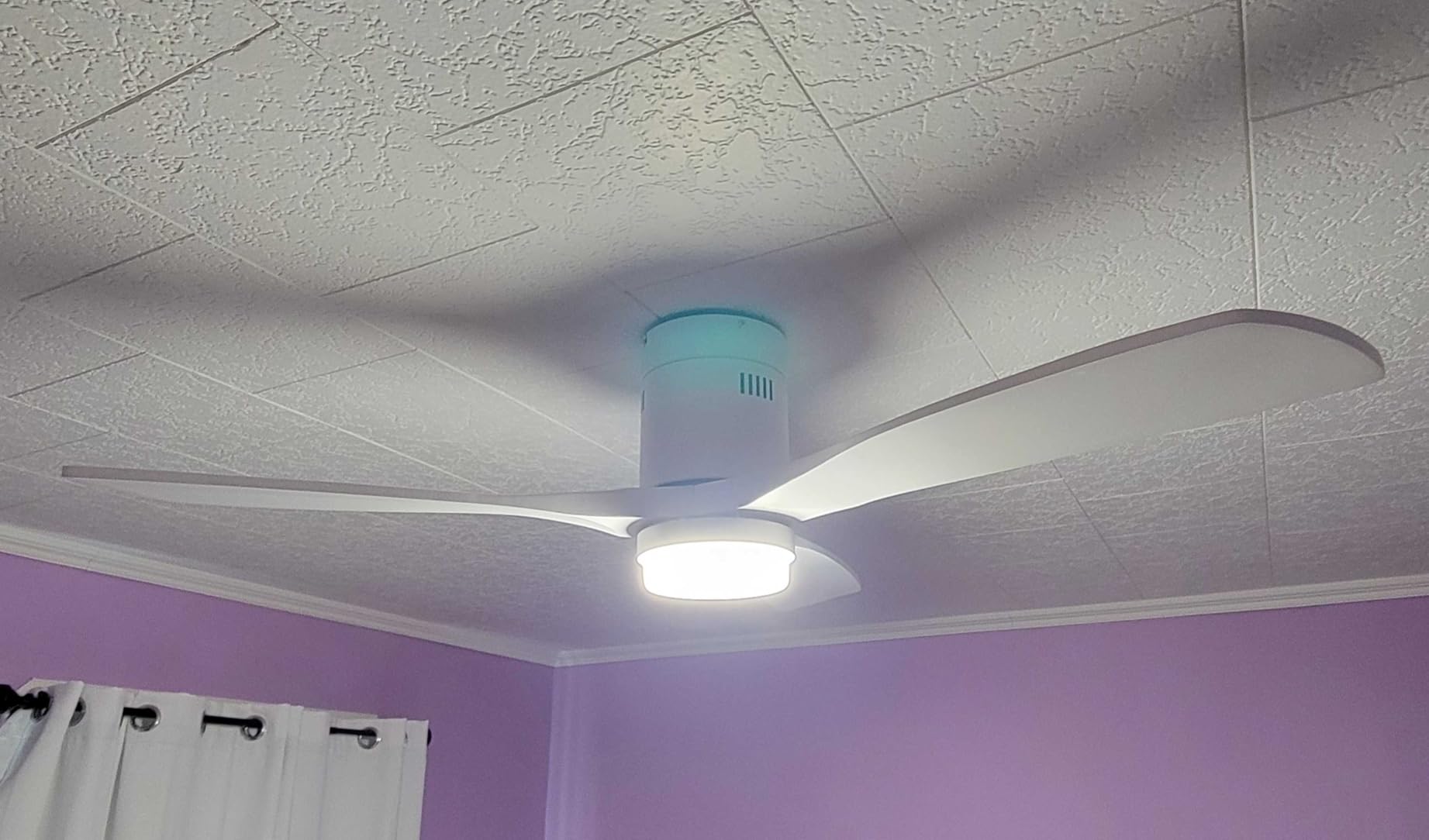 Sofucor 52 Inch Smart Ceiling Fans with Lights, Low Profile Flush Mount customer photo 1
