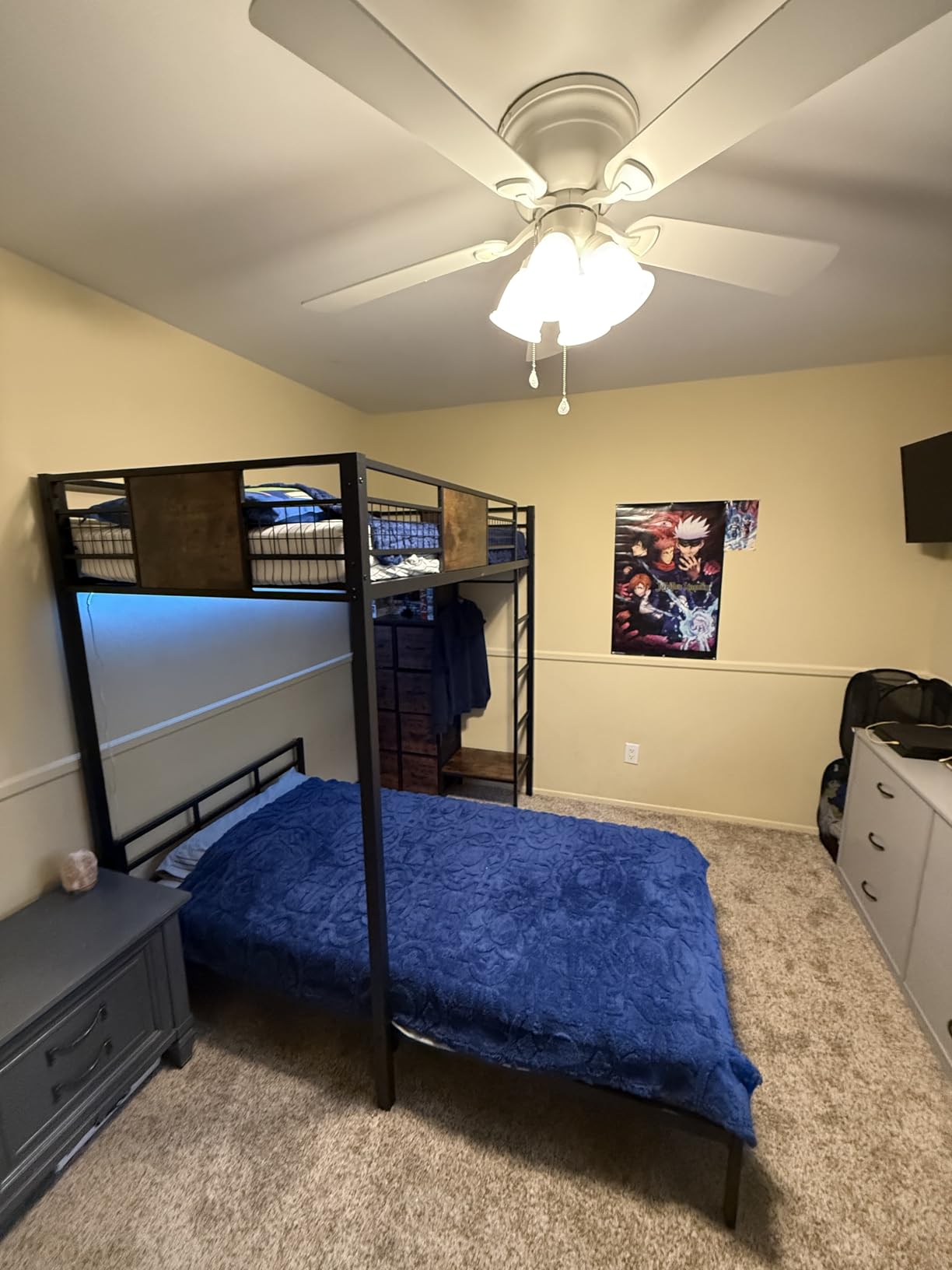 ADORNEVE Twin Over Twin Bunk Bed with 8 Storage Drawers for Kids & Teens customer photo 1