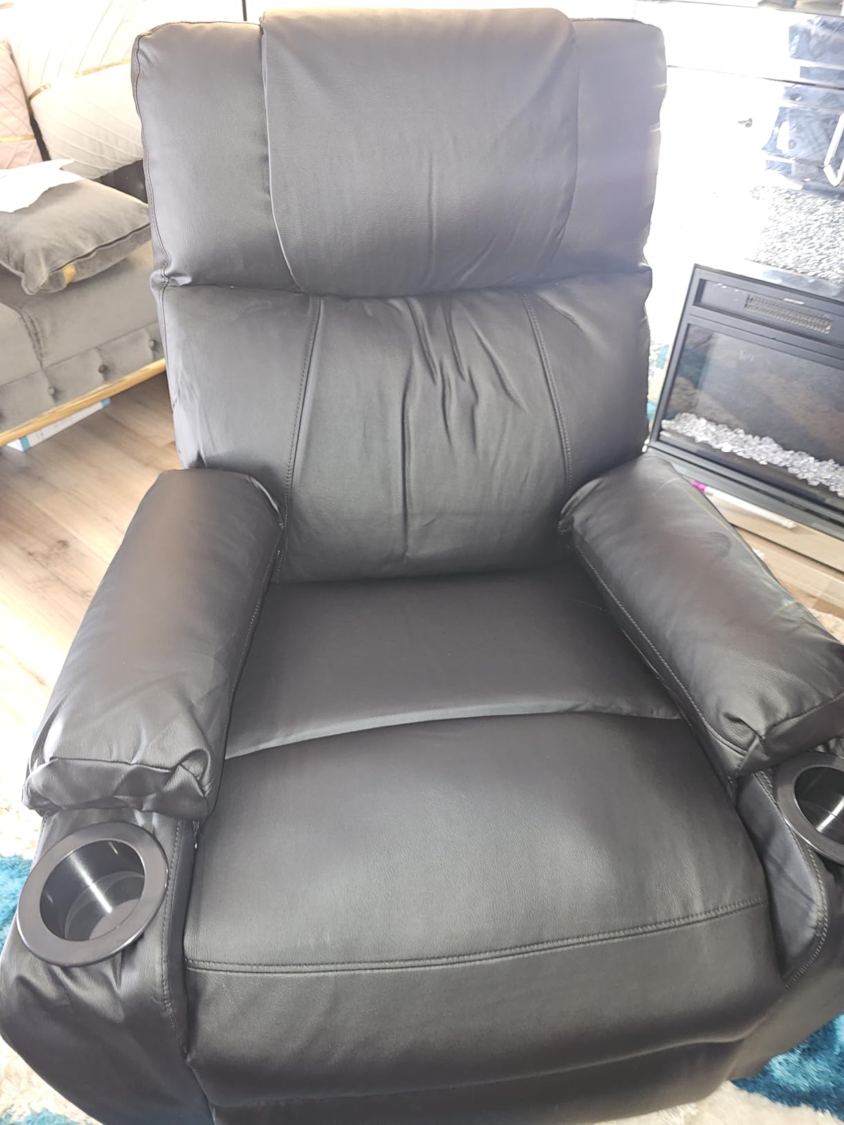 Power Lift Recliner Electric Chair for Elderly with Massage & Heat, Black customer photo 1