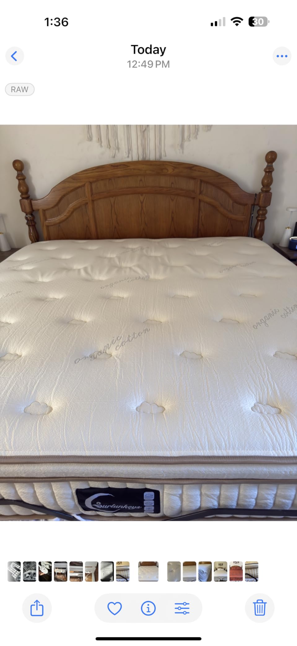 Organic Mattress Queen Size - 14 Inch Hybrid Mattress | With Gel Foam Medium to Firm for Hot Sleepers, Enhanced Edge Support customer photo 2