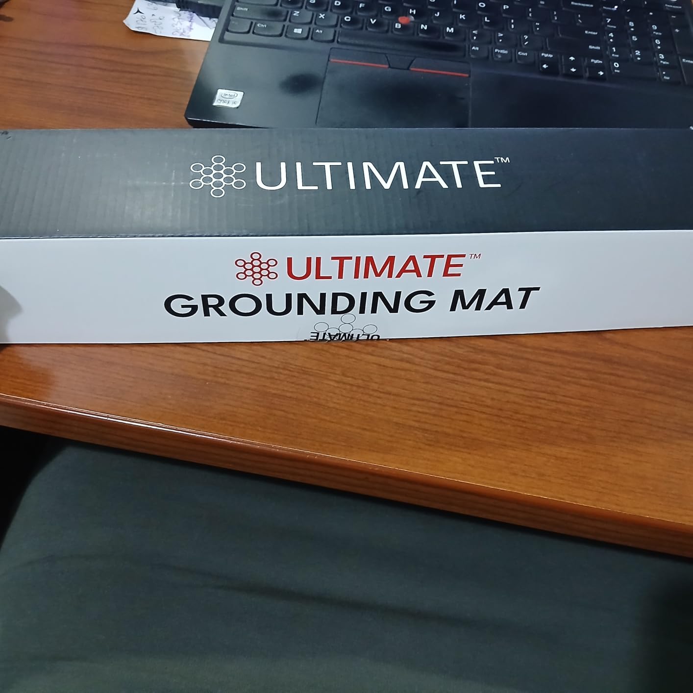 Ultimate Grounding Mat, Conductive Carbon Earthing Mat & Grounded Pad for Feet, Desk or Bed, Supports Sleep, Energy, Pain Relief, Inflammation & Wellness, 18-Foot Grounding Cord & Lifetime Warranty customer photo 2