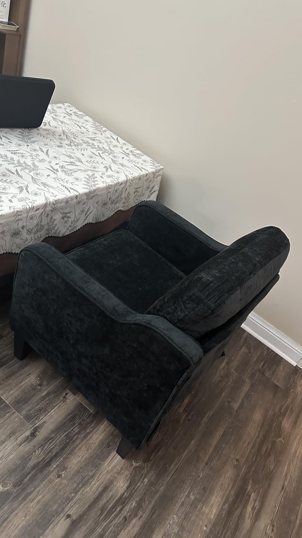 Accent Chair for Living Room, Mid Century Modern Reading Chair for Bedroom, Upholstered Armchair with Side Pockets, Comfy Single Sofa Side Chair for Office, Apartment, Small Room, Brown customer photo 2