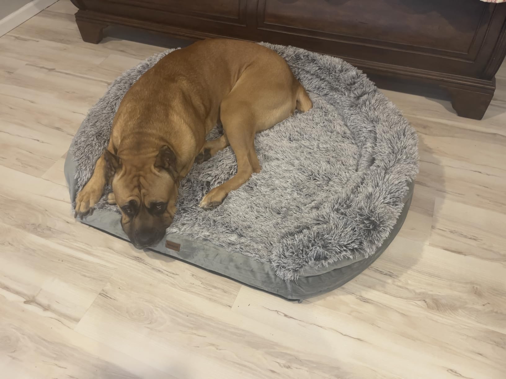 iweepet Fluffy Orthopedic Dog Beds for Large & Extra Large Dogs, 44