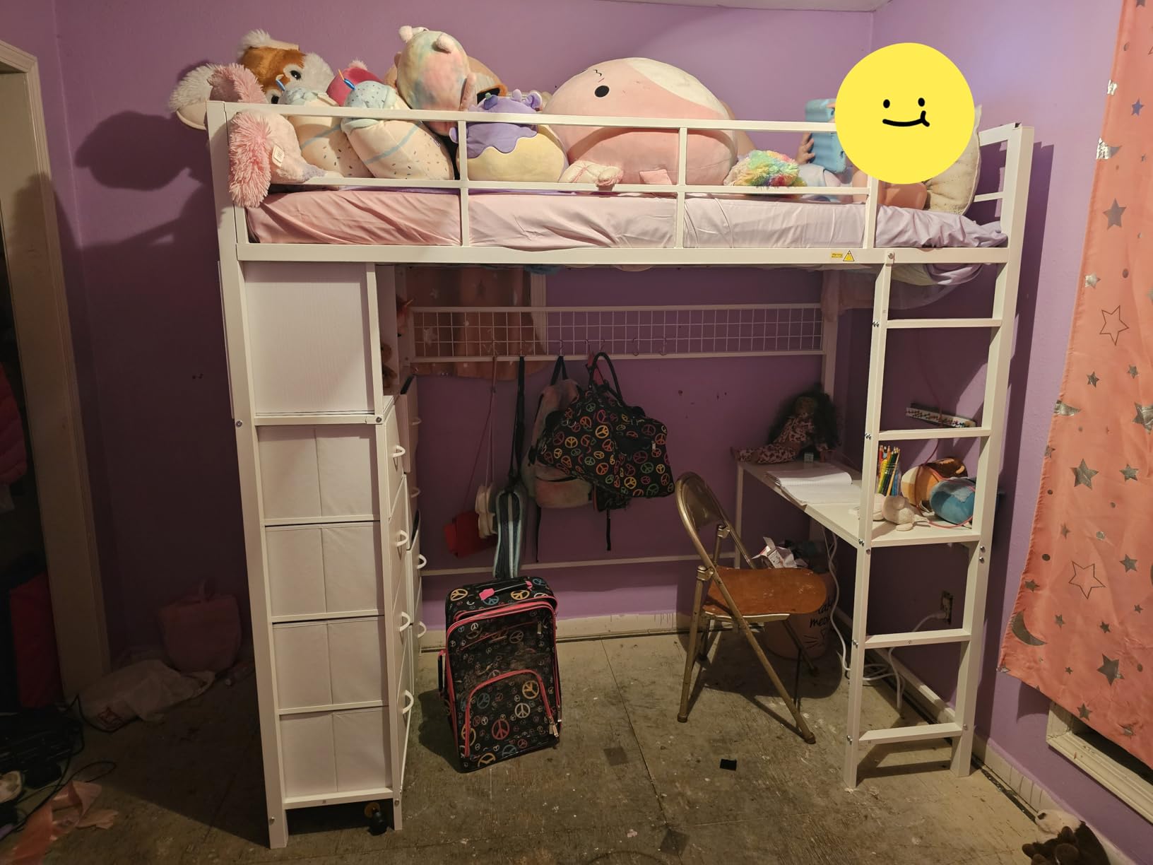 ADORNEVE Loft Bed Full Size with Desk and 8 Storage Drawers, White customer photo 1