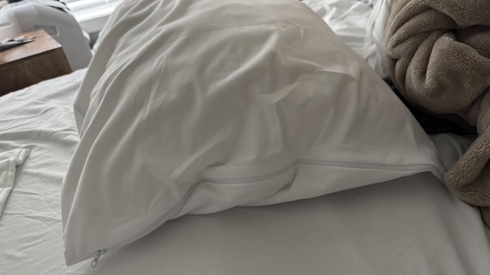 Protect-A-Bed AllerZip Waterproof Pillow Protectors, Standard (2 Pack) customer photo 1