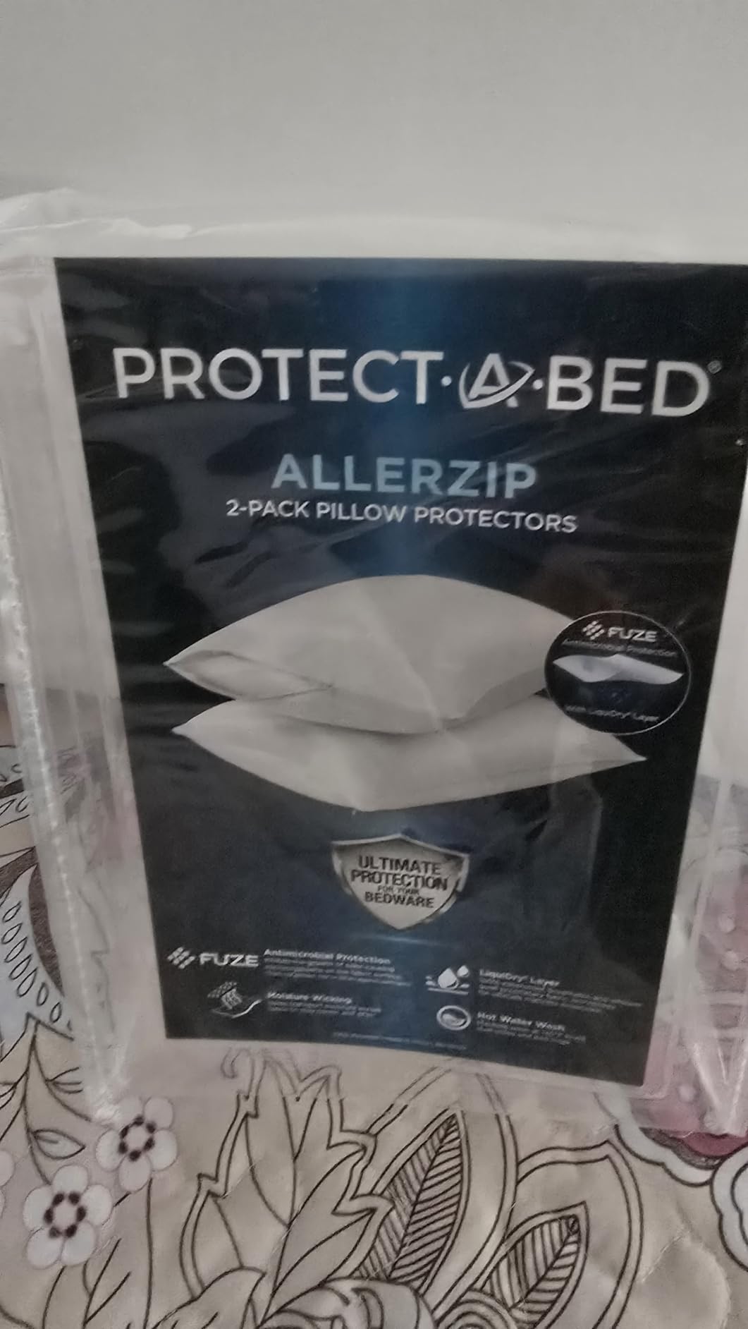 Protect-A-Bed AllerZip Waterproof Pillow Protectors, Standard (2 Pack) customer photo 2