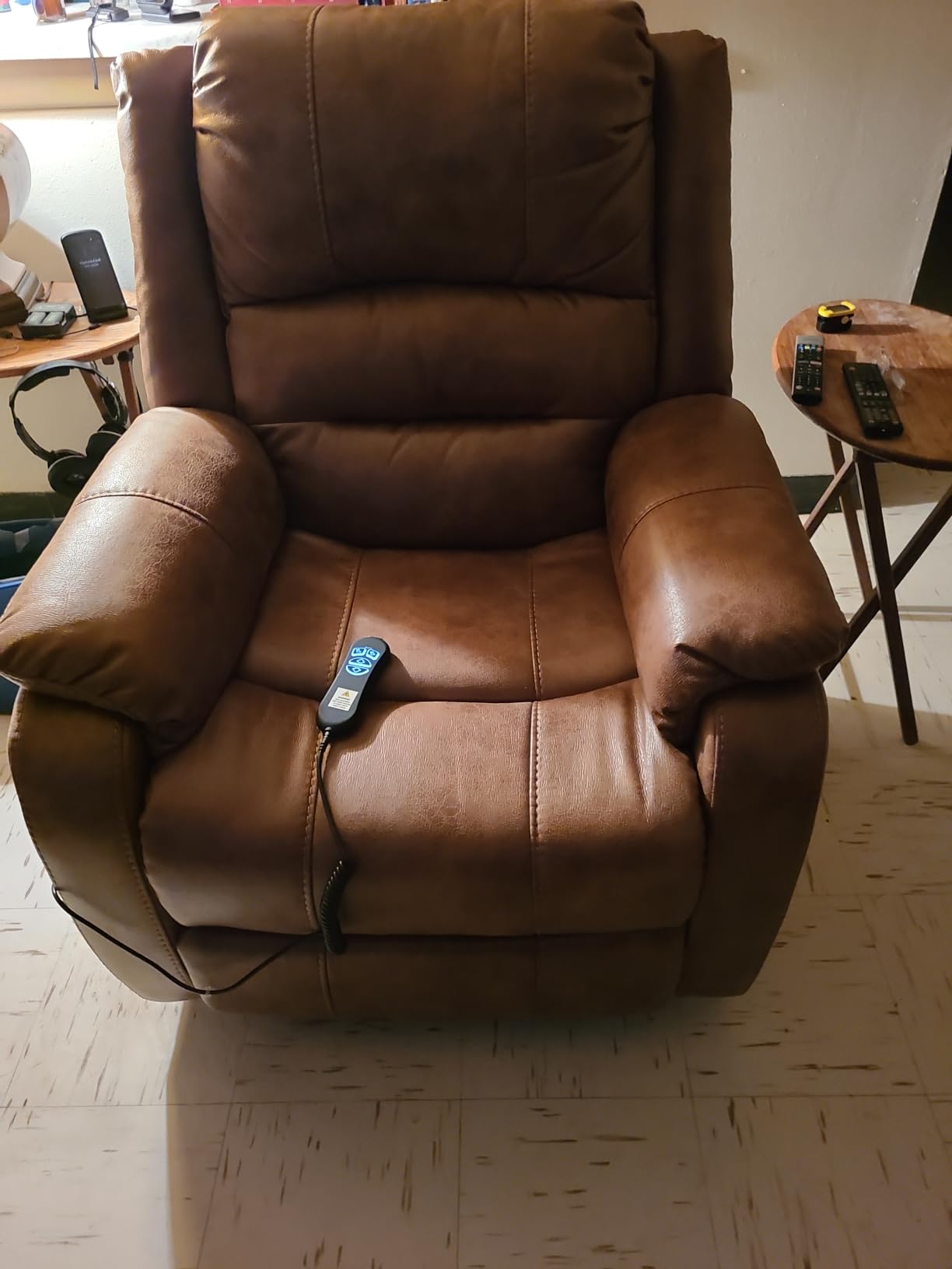 Signature Design by Ashley Dual Motor Power Lift Recliner, Heat & Massage customer photo 1