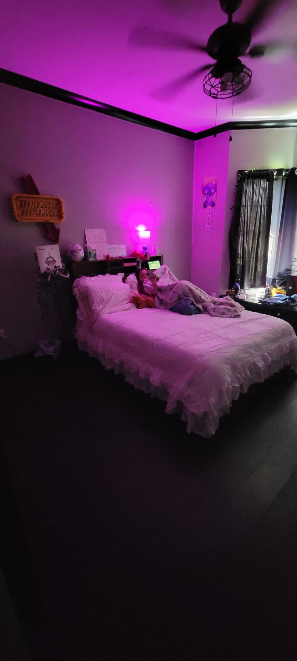 EnHomee Full Bed Frame with 6 Storage Drawers, Charge Station,Noise-Free customer photo 1