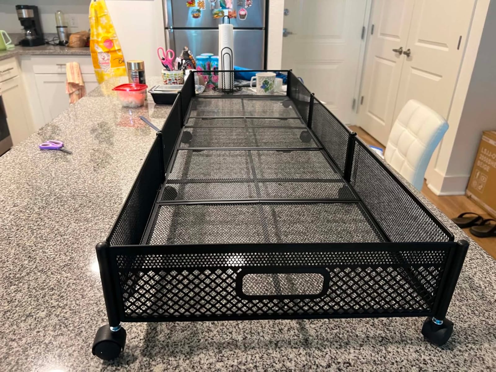 Under Bed Storage With Wheels, 47.2''/90lbs/57.6L, Metal Frame Under Bed Rolling Storage, Tool-Free Assembly Underbed Drawers, Underbed Organizer Containers for Shoes, Clothes and Toys (2 Pack) customer photo 1