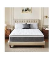 Queen Mattress, 12 Inch Queen Size Hybrid Mattresses in a Box | Medium Feel Foam and Individual Pocket Springs, Fiberglass Free Mattress, Extra Edge Support, CertiPUR-US, Blue customer photo 1