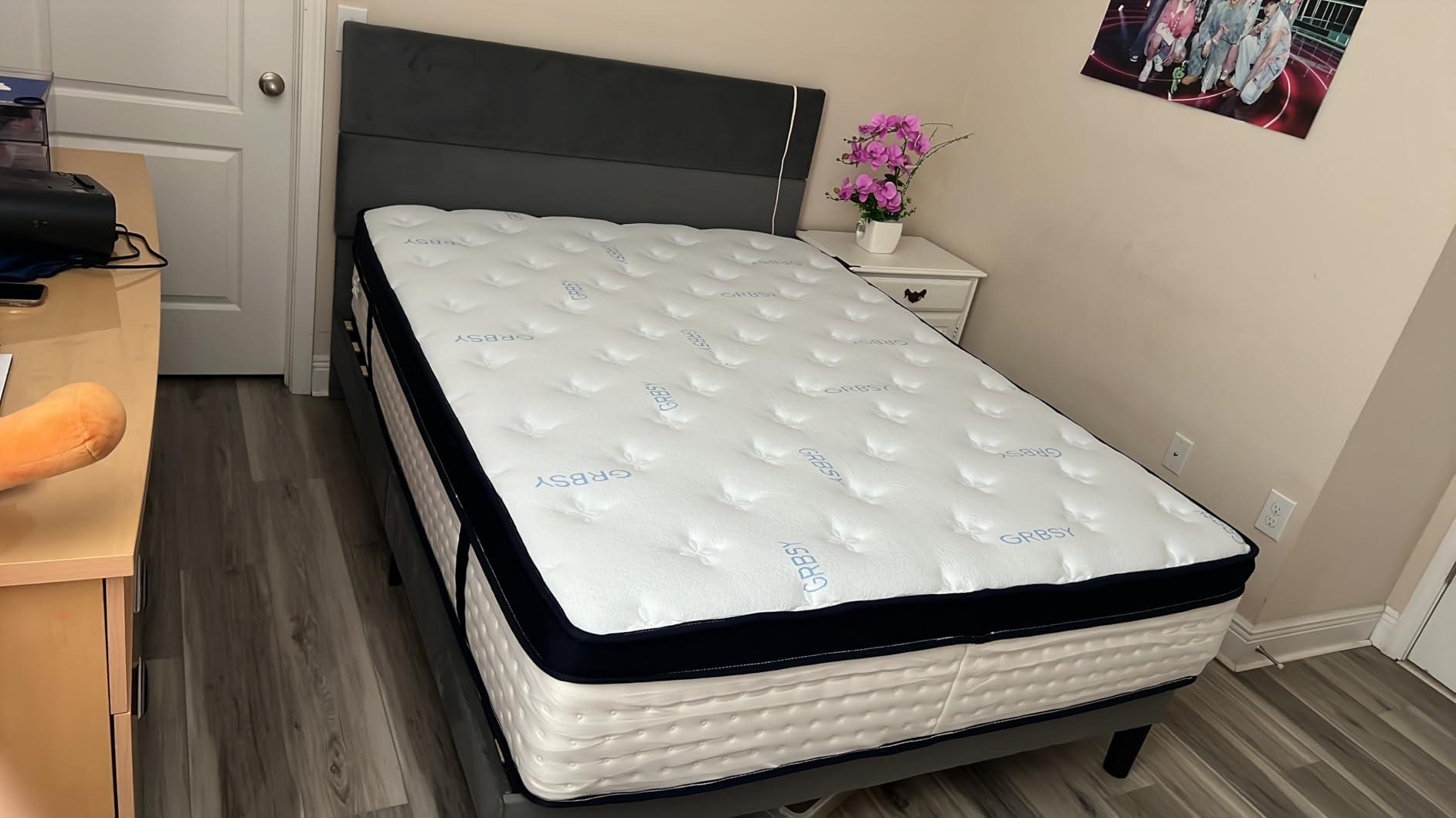 14 Inch Queen Mattress, Upgraded 7-Zone Support Hybrid Queen Size Mattress In A Box with Cooling Gel Memory Foam & Pocket Coils for Back Pain Relief, 365-Night Trial, Motion Isolation, Medium Firm customer photo 2