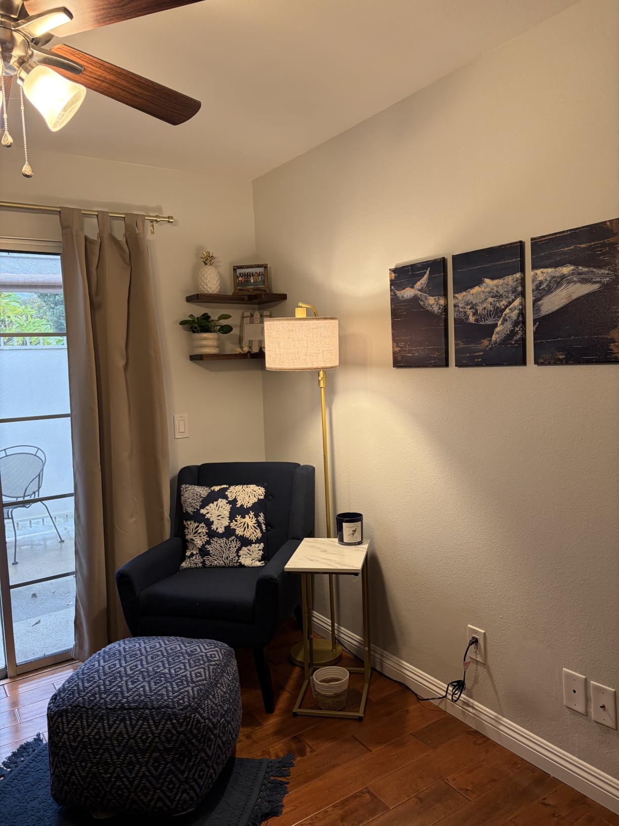 HUIMO Living Room Chairs Set of 2,Upholstered Button Linen Accent Chair customer photo 2