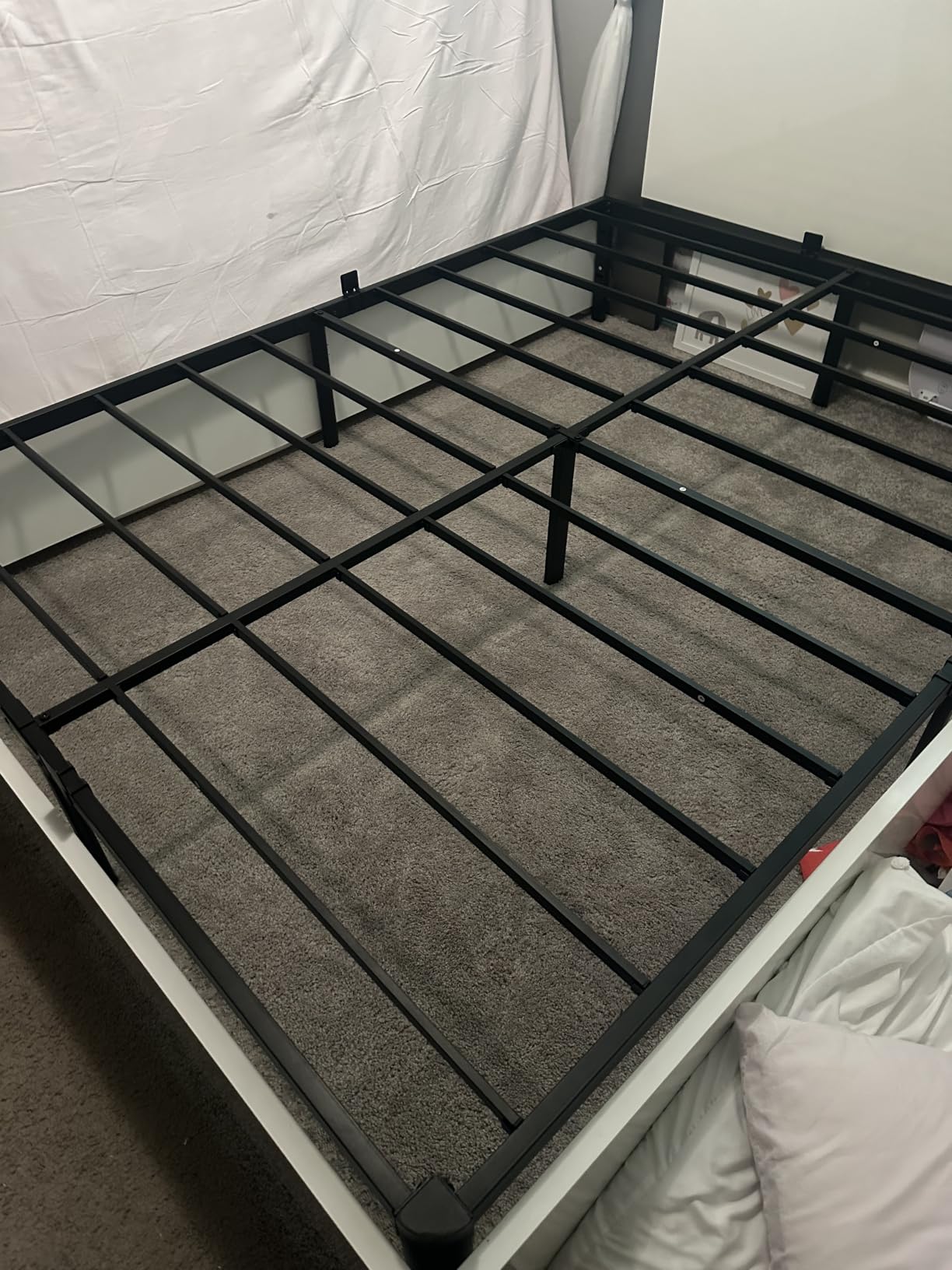 Queen Bed Frame, 14 Inch Heavy Duty Steel Platform, Noise-Free customer photo 2
