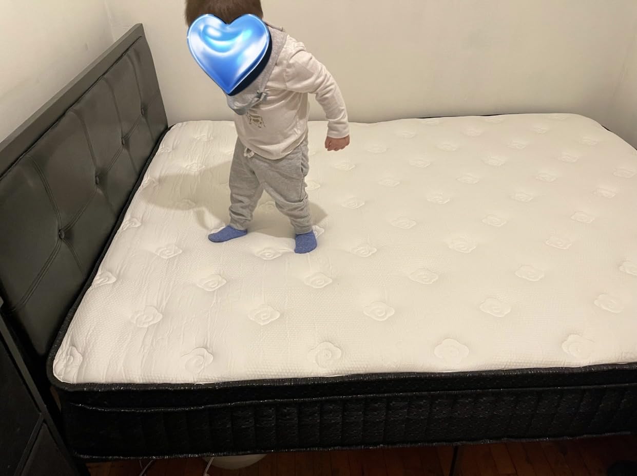 ailis Queen Mattress, 14 Inch Queen Hybrid Mattress in a Box, Medium Firm with Upgraded Pocket Springs for Superior Motion Isolation, Strong Edge Support & Breathable Comfort customer photo 1