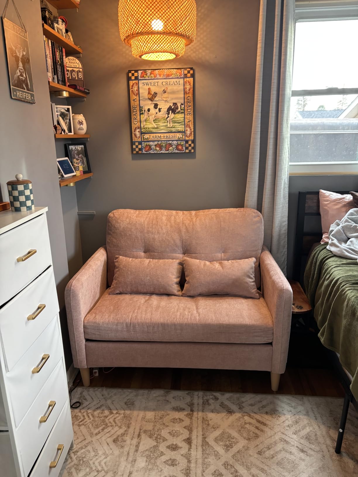 Hanherry Loveseat Sofa, 62.6