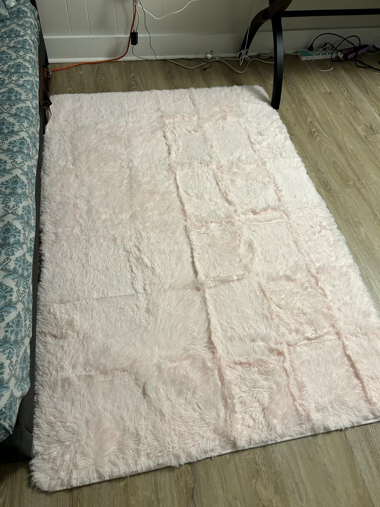 Amdrebio Burnt Orange Large Shag Rug 8x10 for Living Room Bedroom Carpet | Fuzzy Fluffy Thick Plush Shaggy Home, Big Classroom Nursery Playroom Apartment Decor, Rustic, Halloween, Baby Kids Corner customer photo 1