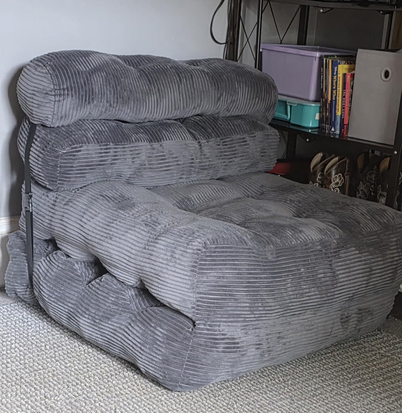Folding Sofa Bed, Convertible Sleeper Chair with Back Support and Pillow customer photo 2