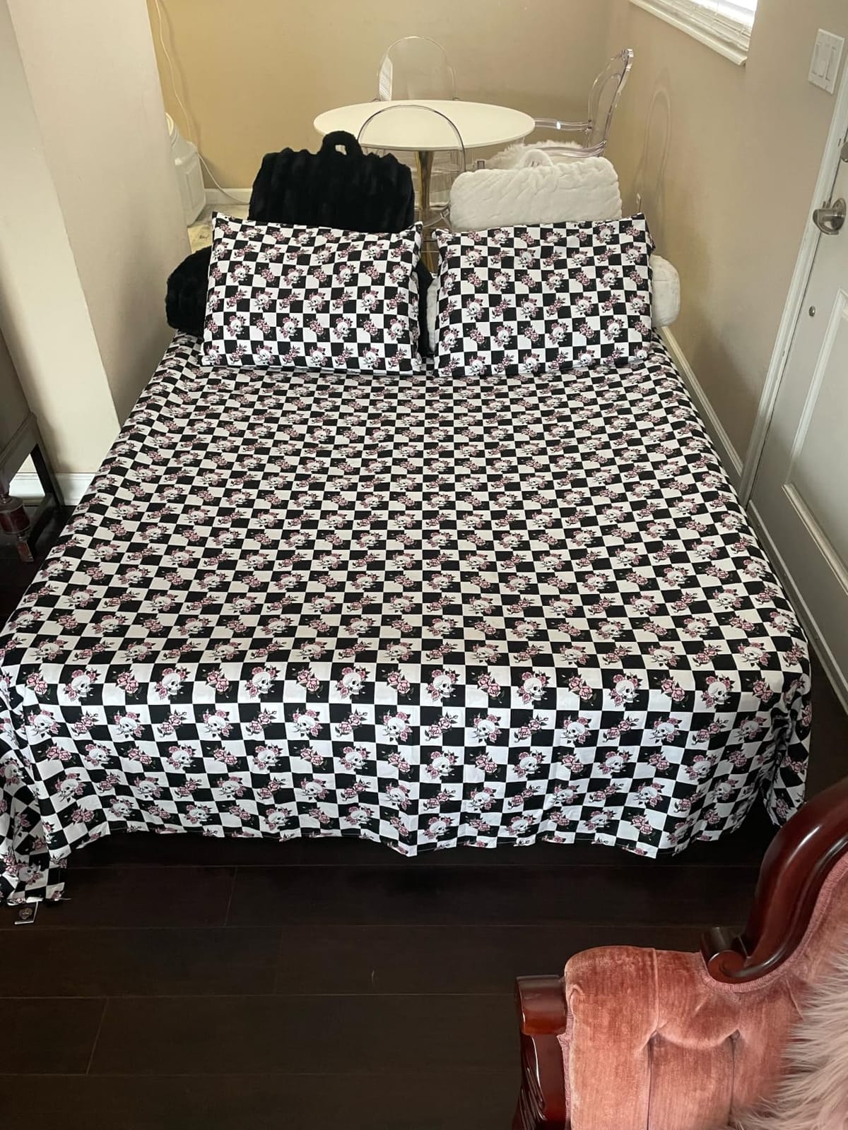 VOSSER Air Mattress Queen with Built in Pump,18'' Raised Blow Up Bed,800lb customer photo 1