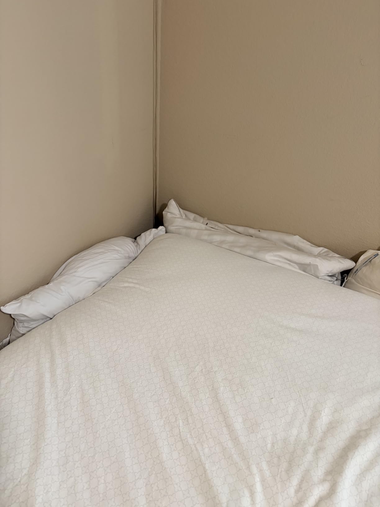 Allewie Twin Bed Frame, 12 Inch Metal Beds with Storage Space, White customer photo 1