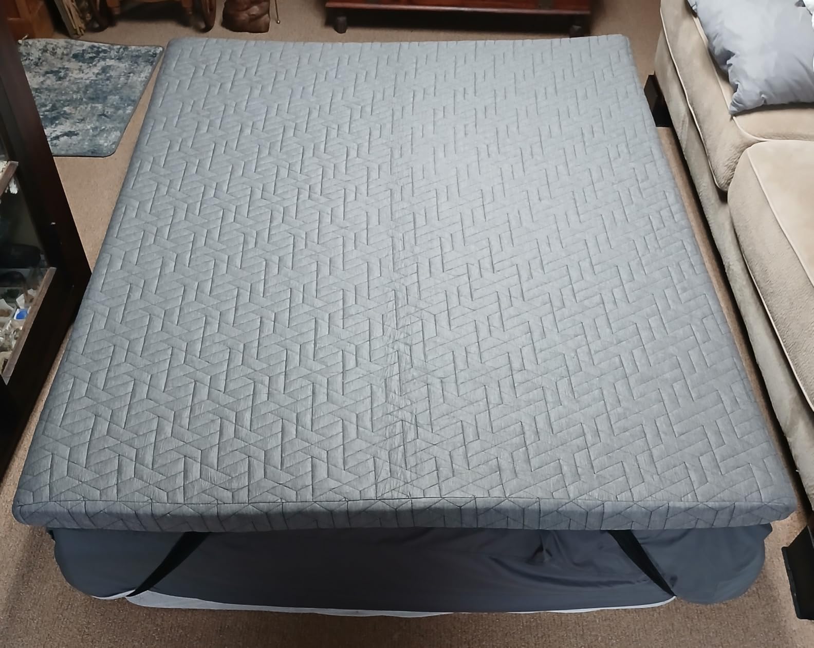 Sleepmax Extra Firm Memory Foam Mattress Topper 3 Inch Queen Size customer photo 1