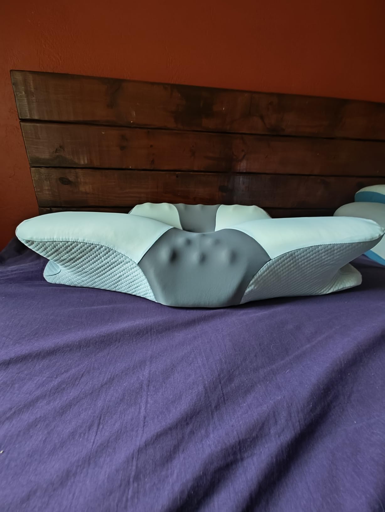 Ylekto Lumbar Support Pillow for Bed Sleeping - Lower Pillow for Back Pain Relief (Light Grey) customer photo 1