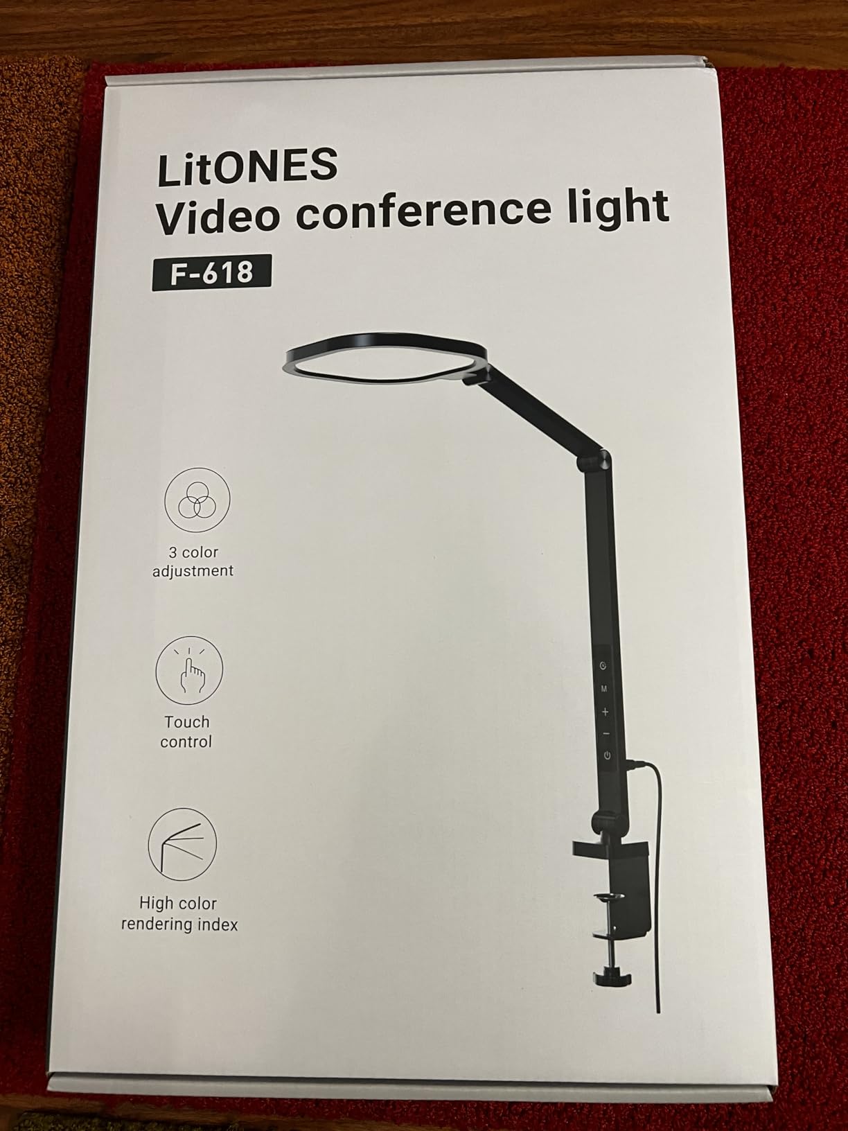 LitONES Remote LED Desk Lamp with Clamp, Metal Arm, CRI 97.8, 30 Modes customer photo 1