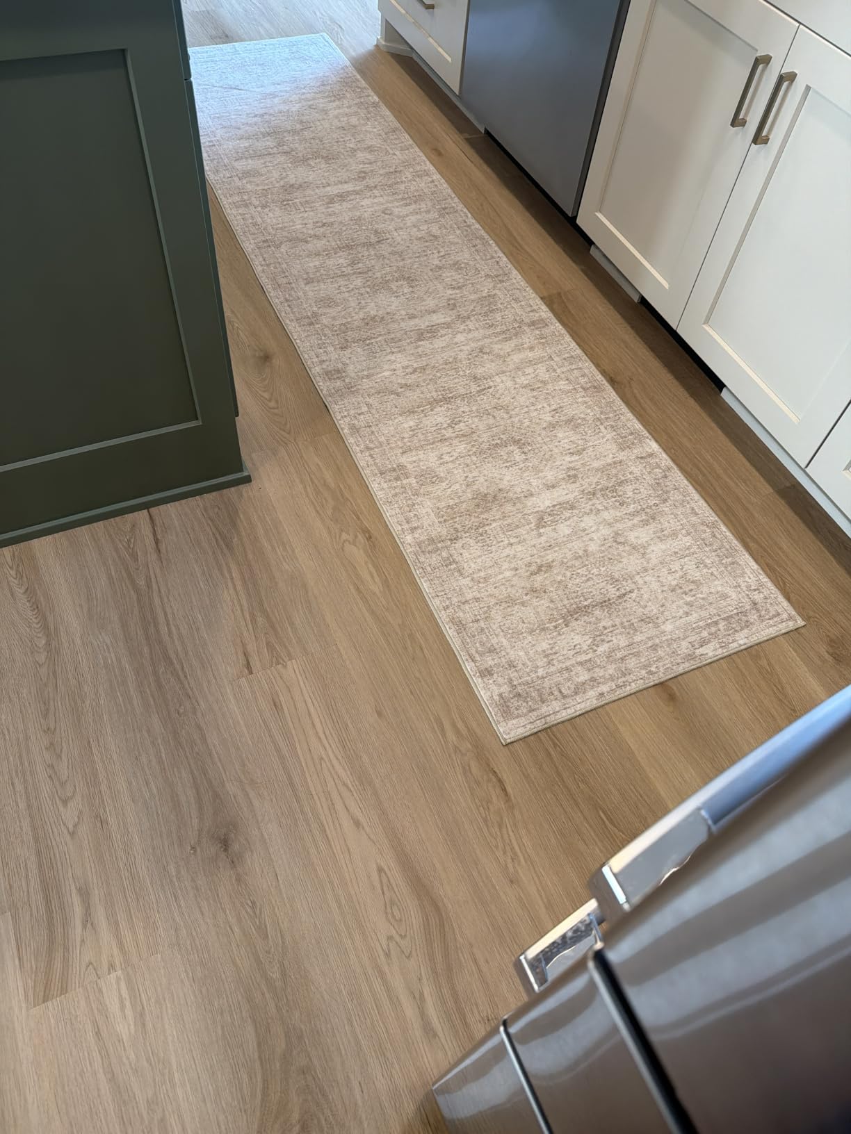Kitchen Rugs Sets of 3, 2x3 2x4 2x5 Rug Runner,Beige customer photo 2