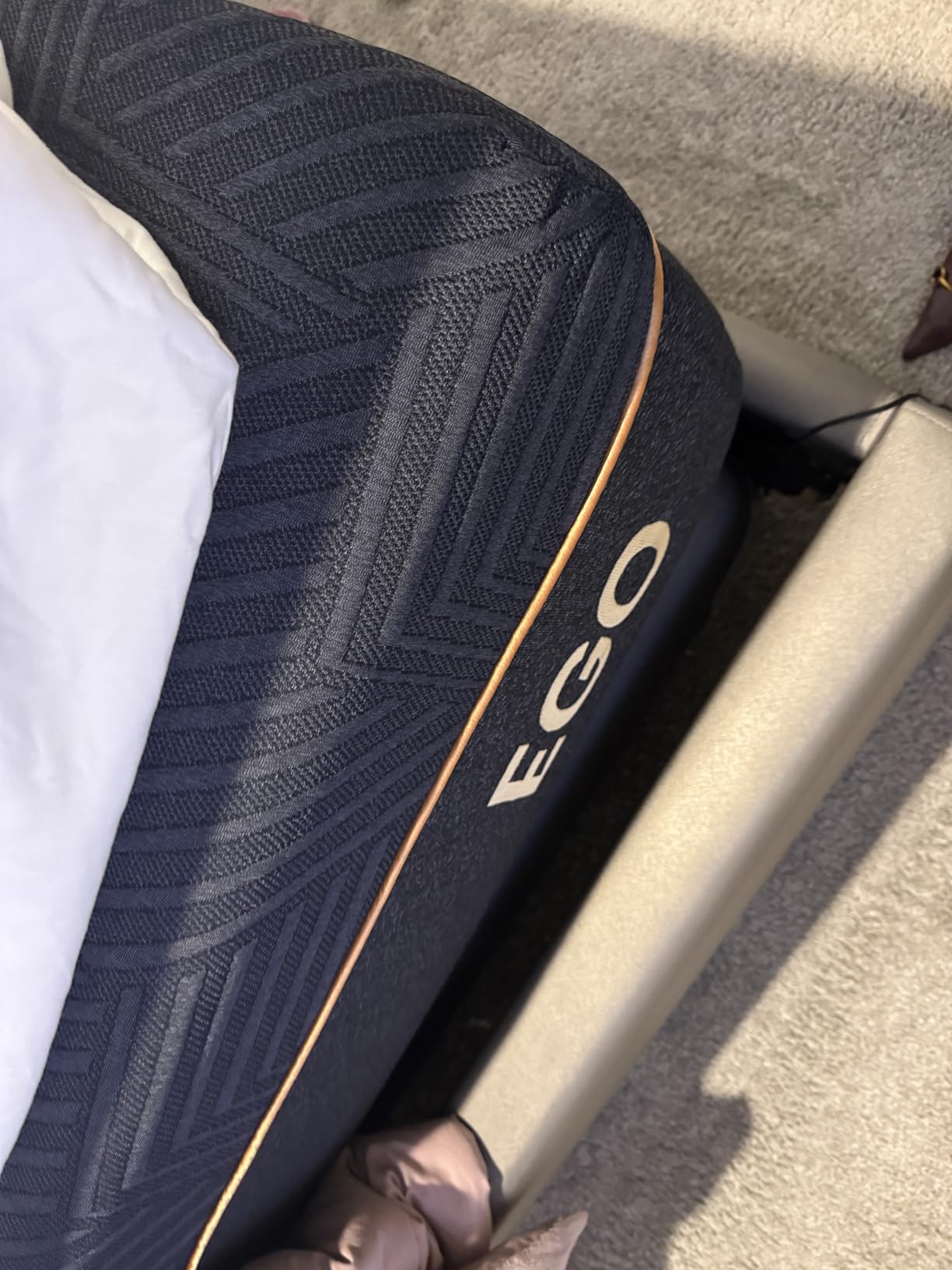 Dyonery King Size Mattress 12 Inch Cooling Copper Gel Memory Foam, Firm customer photo 1