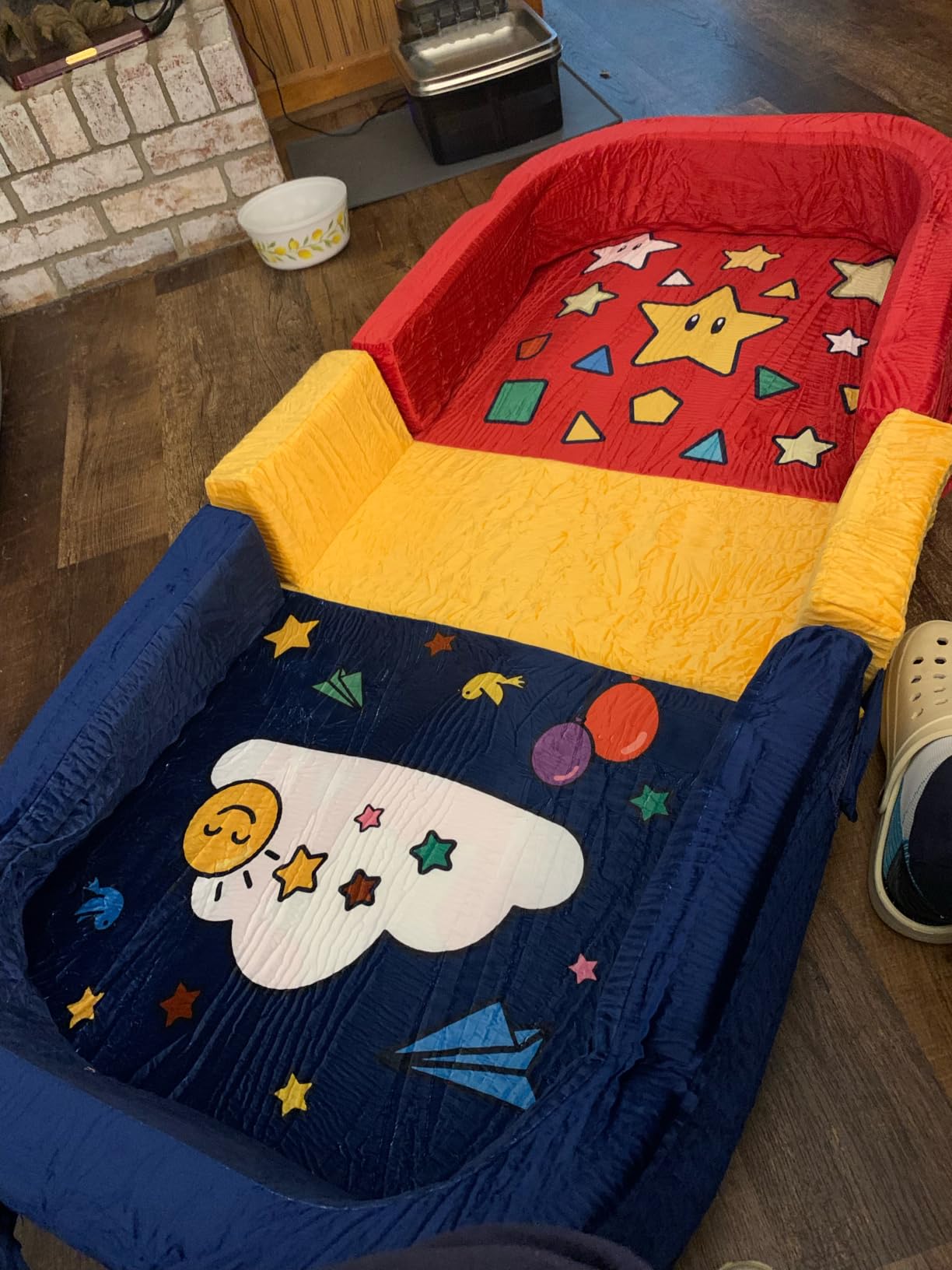 Toddler Travel Bed Foldable Portable Floor Bed Soft Foam customer photo 1