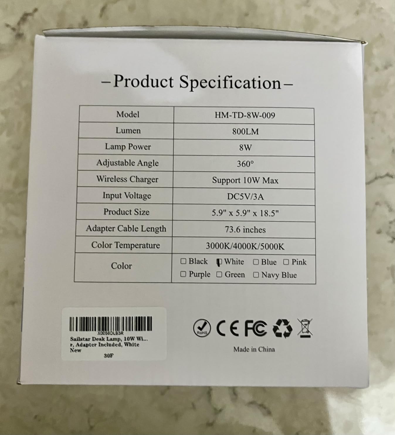 10W Wireless Charging LED Desk Lamp with Pen Holder, CRI 95, White customer photo 1