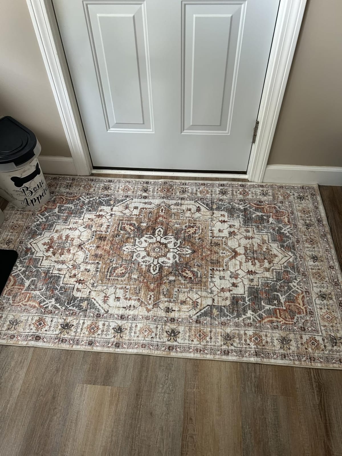 Madane 2-Piece Area Rugs Set, Small Kitchen Runner Non-Slip, Turmeric/Grey customer photo 2