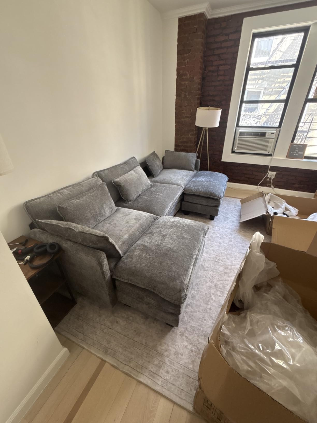 Marsail 5-Seat Modular Sectional Sofa, U-Shaped Cloud Couch, Slate Gray customer photo 1