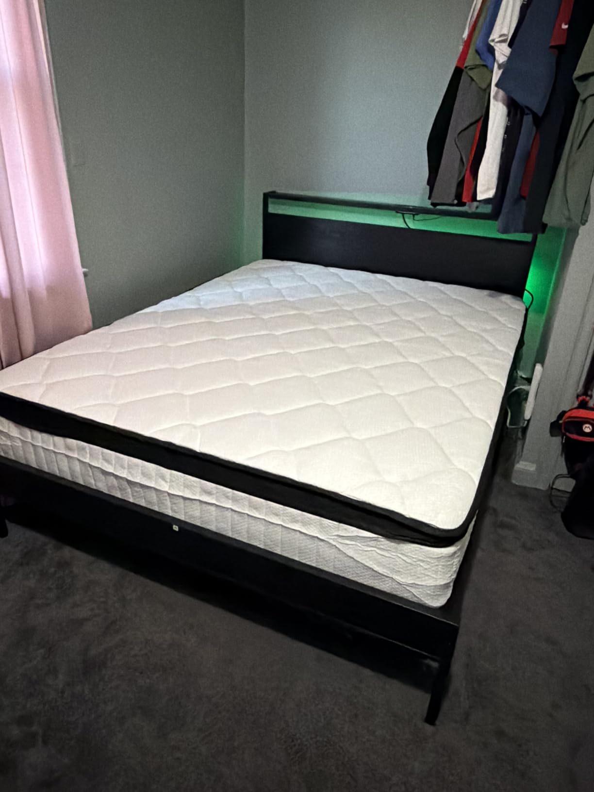 14 Inch Queen Hybrid Mattress - Medium Firm Memory Foam and Pocket Spring Bed in a Box - Cooling Gel for Pressure Relief, Certified Motion Isolation, Fiberglass Free Mattress for Queen Bed customer photo 1