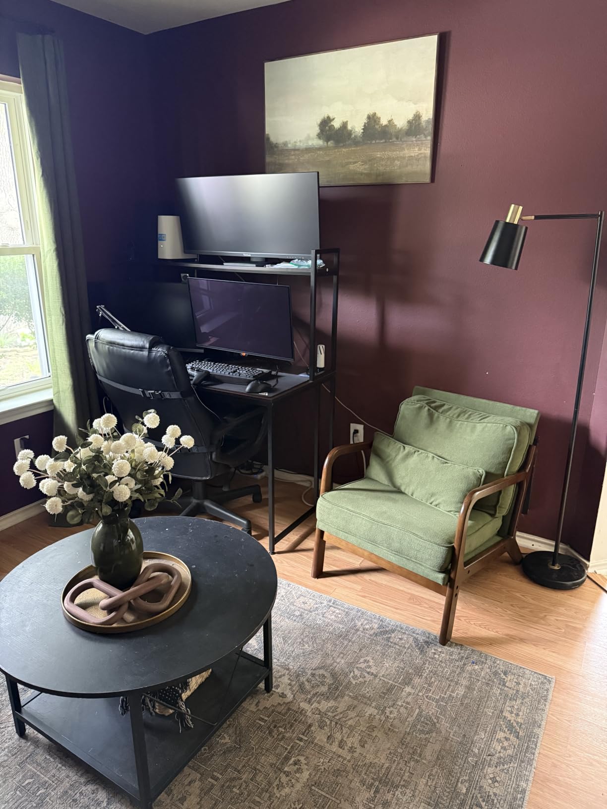 DUMOS Mid Century Modern Accent Chair, 16'' Seat Height Cozy Lounge Chair customer photo 2