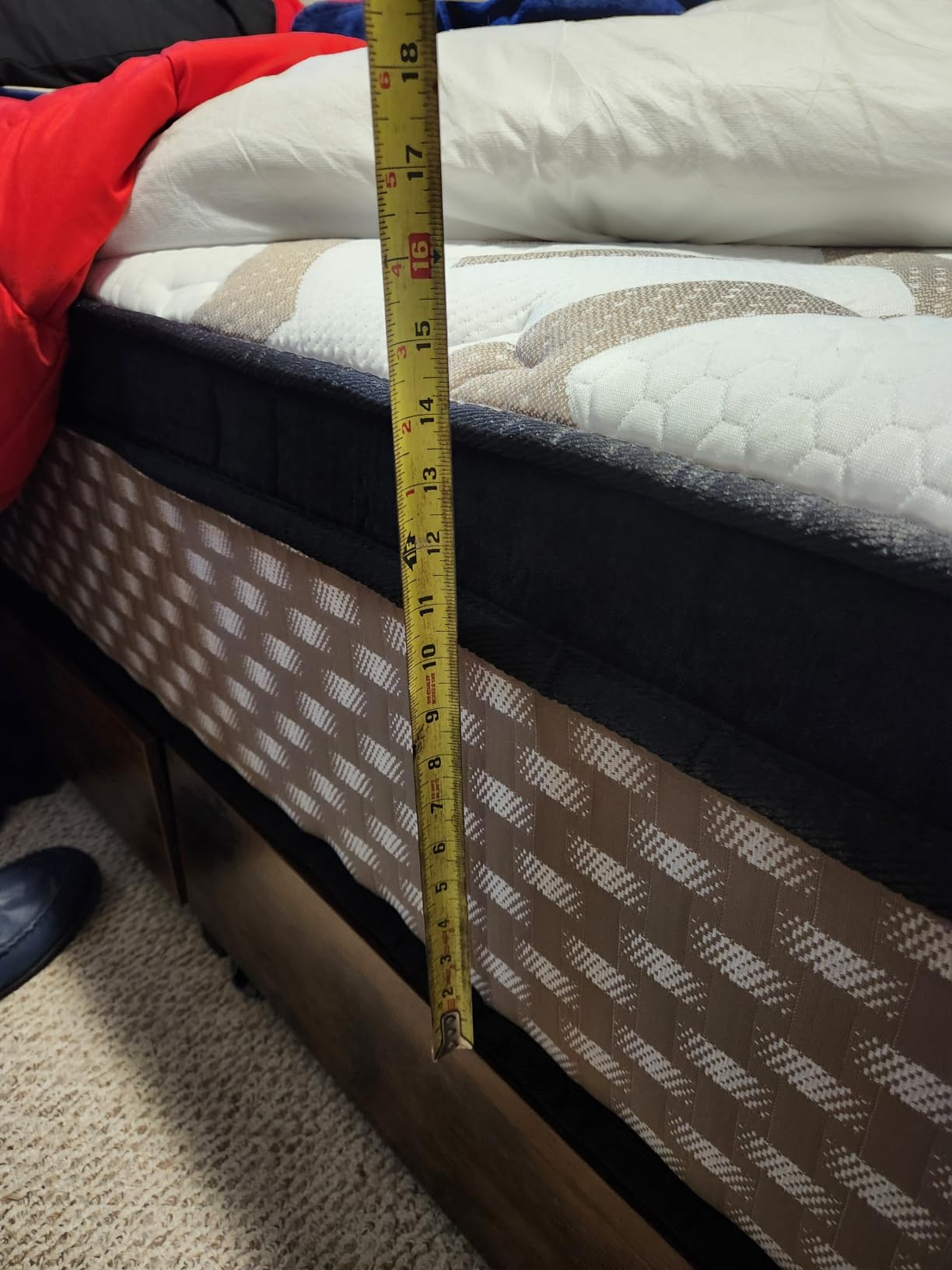 Twin Mattress 12 Inch, Hybrid Mattress,Pain Relief, Reinforced Edge Support customer photo 2
