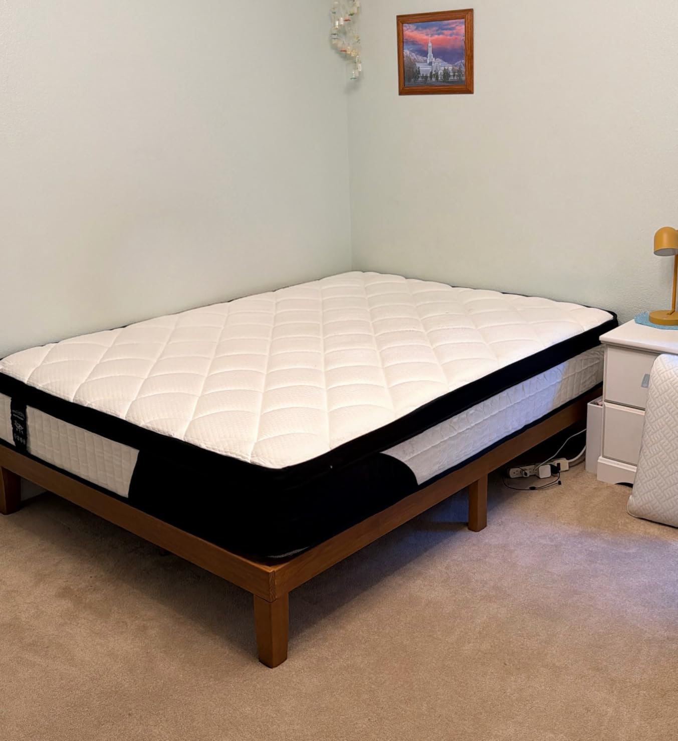 King Size Mattress, 12 Inch Hybrid Mattress King Size in a Box, Medium Firm customer photo 2