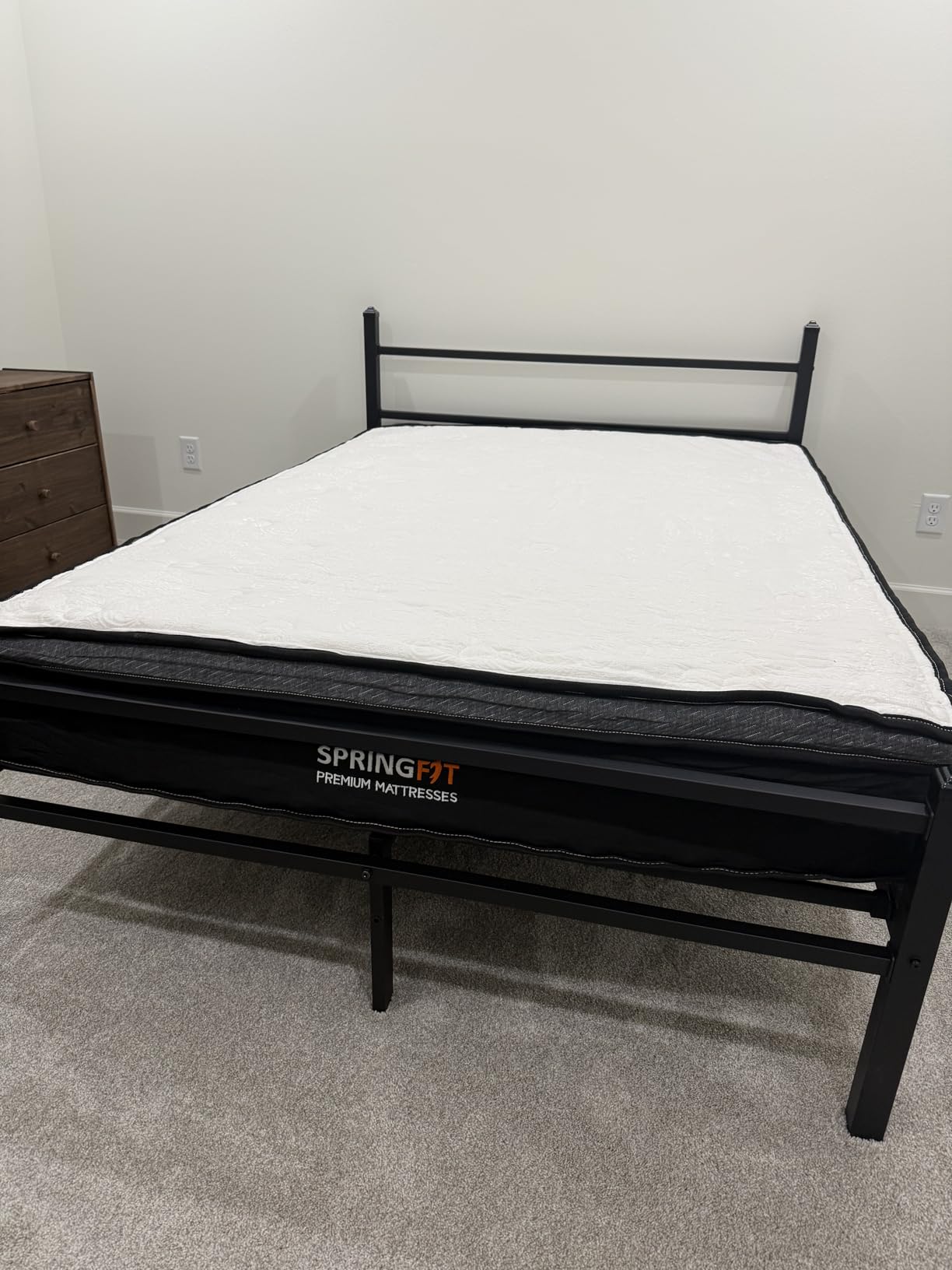 Springfit 500 lbs Supporting Heavy Duty Mattress for Big and Tall People, 10 Inch Twin Size Hybrid Mattress, Reinforced Coil System, Pressure Relief, Fiberglass-Free, CertiPUR-US Mattress in a Box customer photo 1