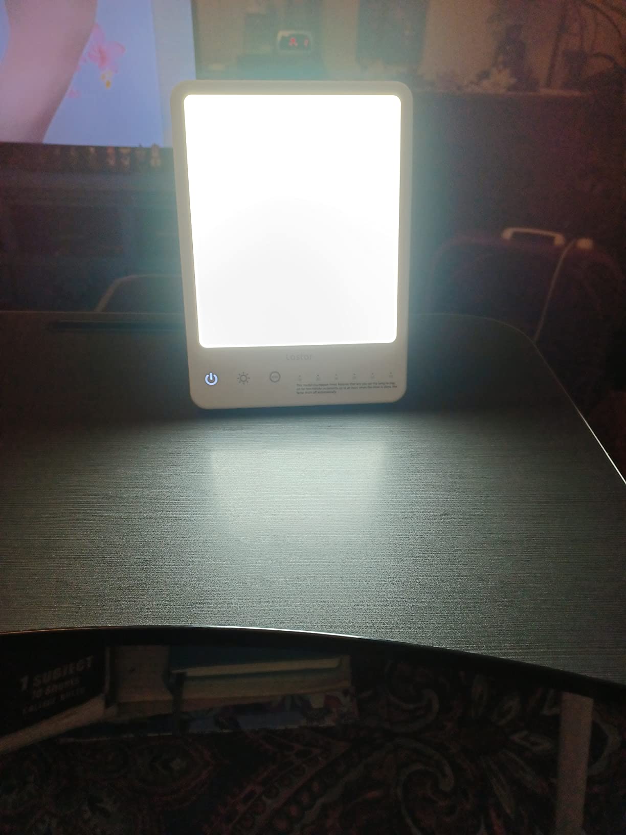 LASTAR 10000 Lux Full Spectrum Sun Lamp, UV-Free Natural Daylight Lamp for Home Office, 4 Color Temperatures (3000K-6500K), 5 Brightness Levels, 4 Timer Settings, Desk or Wall Mount Sunlight Lamp customer photo 1
