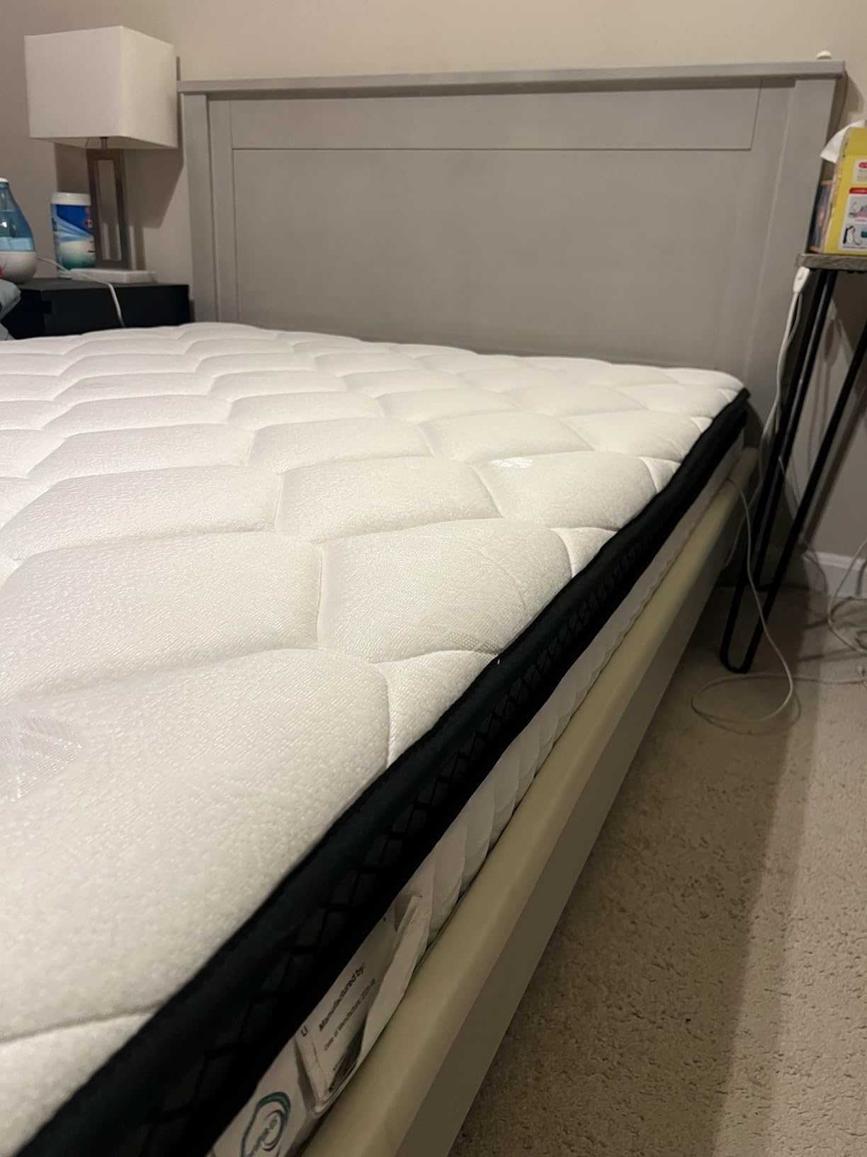 12 Inch Full Size Hybrid Mattress in a Box,Features Cooling Gel Memory Foam and Responsive Springs for Contouring Support and Motion Isolation,Medium Firm Pressure Relief,White Mattresses customer photo 1