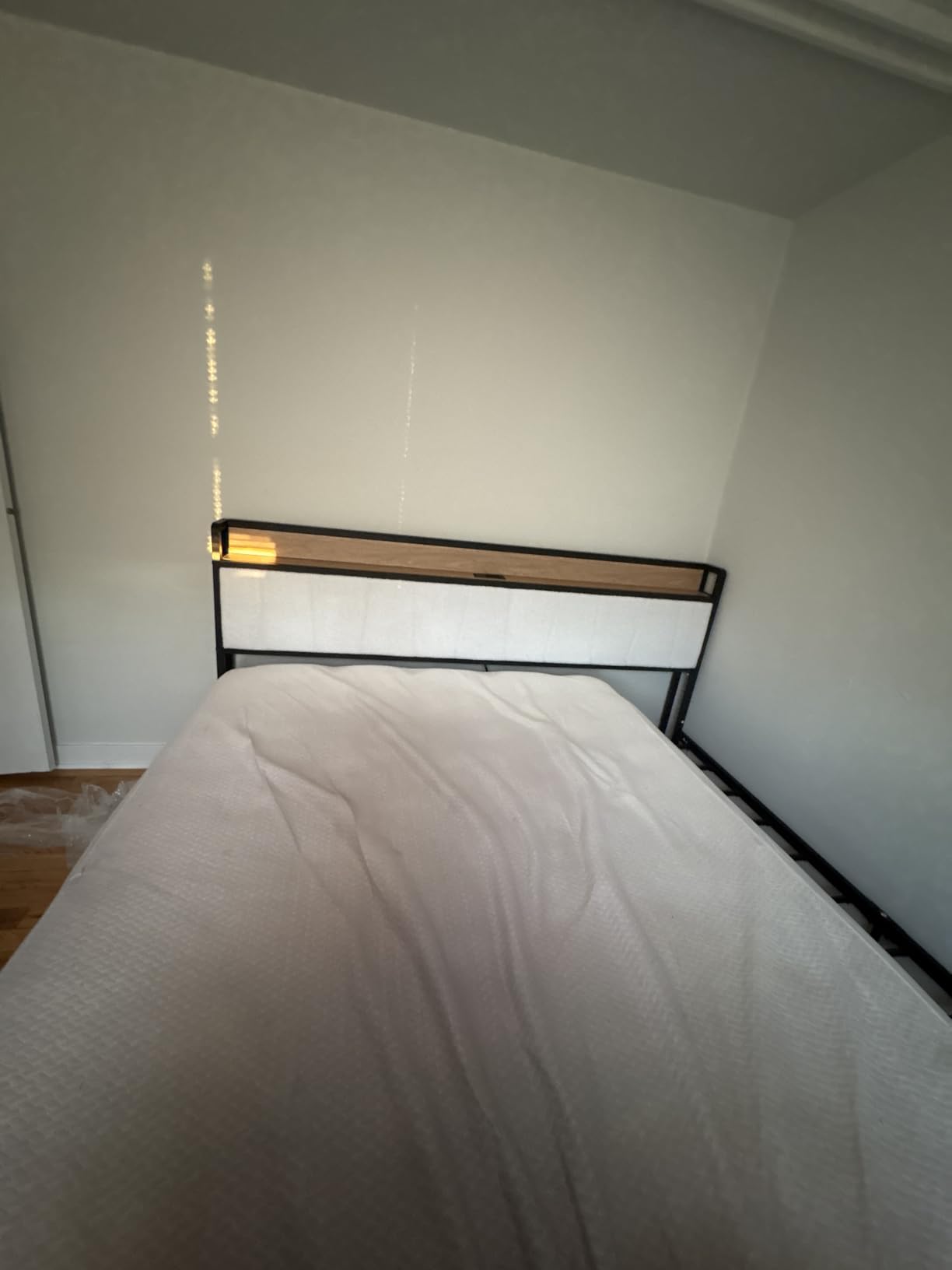 LIKIMIO King Size Bed Frame with 2 Drawers and Charging Station customer photo 2