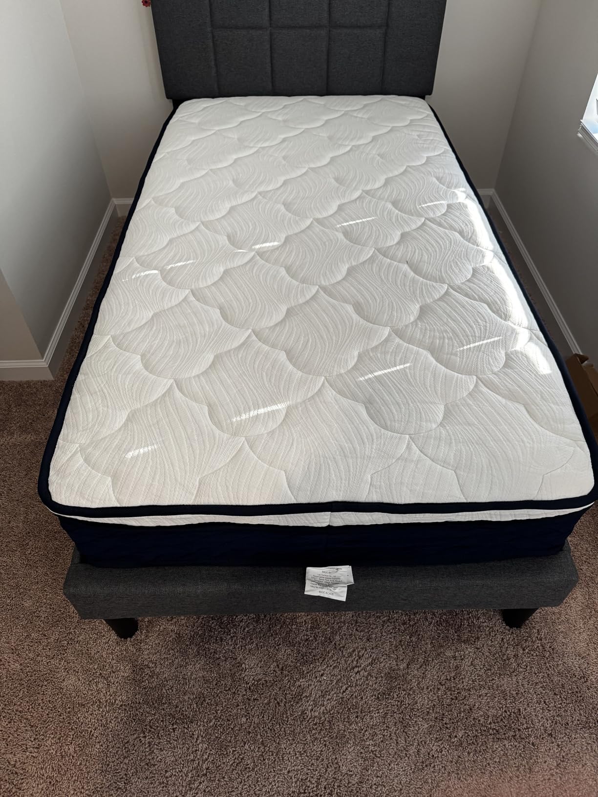 Firm Queen Mattress 12 Inch-Hotel Collection Cooling Hybrid Mattress in box customer photo 1