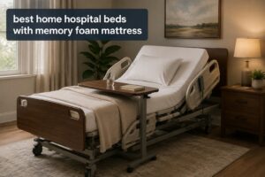 best home hospital beds with memory foam mattress